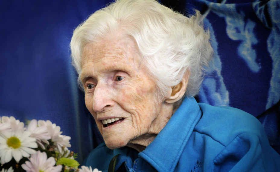 Rita Beauchamp celebrates turning 104-years-old at Lourdes Nursing Home.